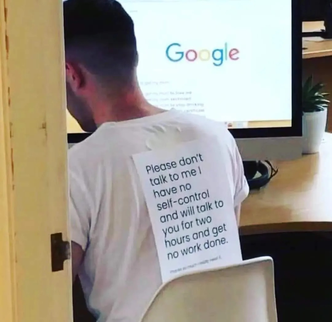 Open office worker